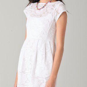 Nanette Lepore White Eyelet Dress